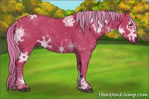 Horse Color:Watercolor Liver Chestnut Ice 
