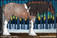 Horse Color:Bay Roan Tobiano