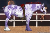 Horse Color:Watercolor Liver Chestnut Ice Frame 