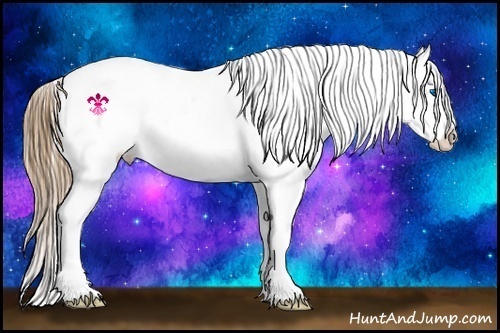 Horse Color:White Spotted Red Dun Splash Varnish