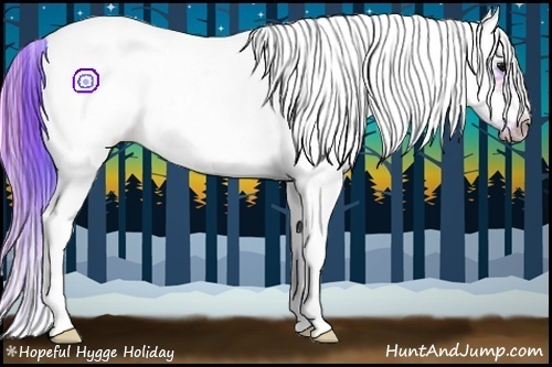 Horse Color:Watercolor Plaid White Spotted Bay Splash Frame