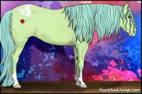 Horse Color:Watercolor Bay Appaloosa 