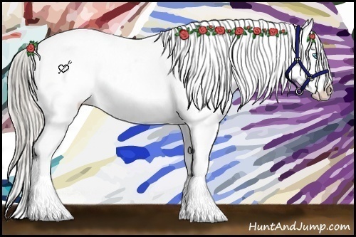 Horse Color:Chocolate Palomino Pearl Varnish Rabicano 