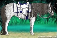 Horse Color:White Spotted Liver Chestnut Ice 