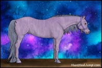 Horse Color:Watercolor Bay Sabino  Brindle