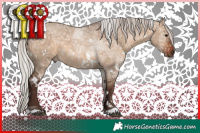 Horse Color:White Spotted Silver Brown Ice Dun Sabino
