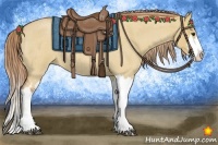 Horse Color:Red Dun Roan Splash Frame Rabicano 