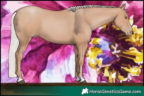 Horse Color:Silver Black Pearl Mushroom 