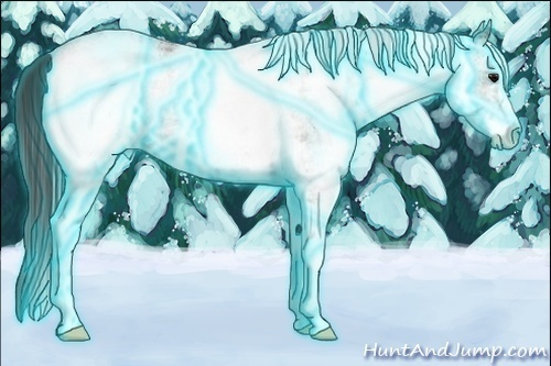 Horse Color:Thunderstruck White Spotted Smoky Grullo Ice 