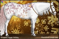 Horse Color:Watercolor White Spotted Bay Ice Dun Appaloosa