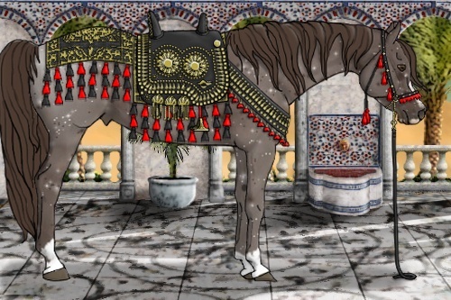 Horse Color:Liver Chestnut Sabino 