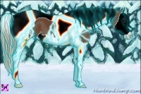 Horse Color:Thunderstruck Chestnut Sabino Splash Tobiano