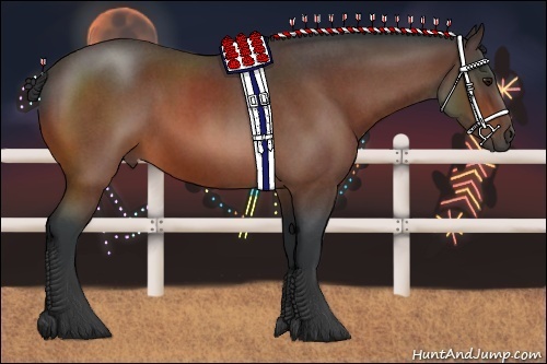 Horse Color:Bay Roan Sabino 