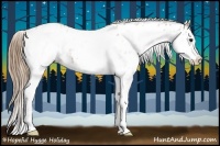 Horse Color:White Spotted Black Pearl Near Leopard