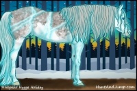Horse Color:Thunderstruck White Spotted Silver Black Splash 