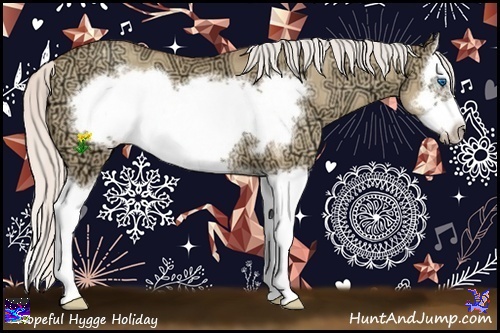 Horse Color:Silver Classic Champagne Ice Dun Splash Frame 