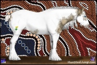 Horse Color:Silver Classic Champagne Ice Dun Splash Tobiano Frame