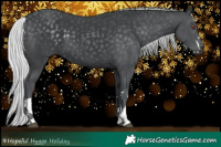 Horse Color:Silver Black Chinchilla Splash