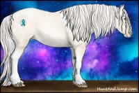Horse Color:Silver Amber Cream Champagne Ice Pearl Tobiano 