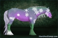 Horse Color:Watercolor Silver Brown Ice Sabino 