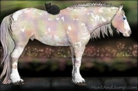Horse Color:Nacre White Spotted Silver Blue Ice Roan Pearl Splash 