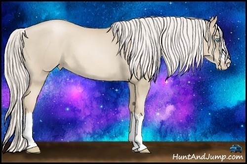 Horse Color:Silver Smoky Blue Roan Pearl Splash 