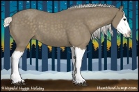 Horse Color:Silver Smoky Blue Roan Splash 