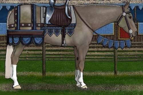Horse Color:Silver Smoky Black 