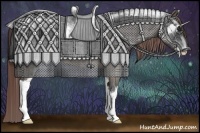 Horse Color:Brown Dun Sabino Varnish 