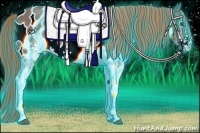 Horse Color:Thunderstruck White Spotted Liver Red Roan Near Leopard