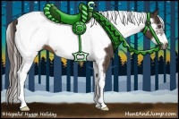 Horse Color:White Spotted Liver Chestnut Tobiano Frame