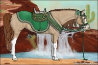 Horse Color:Red Dun Roan Splash 