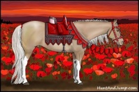Horse Color:Silver Black Pearl Sabino Tobiano Rabicano