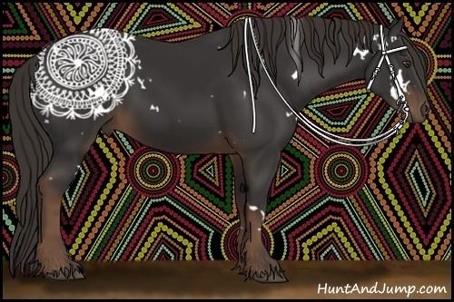 Horse Color:White Spotted Liver Chestnut 