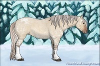 Horse Color:Silver Bay Ice Roan Dun Tobiano