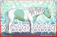 Horse Color:Watercolor Liver Chestnut Tobiano 