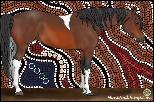 Horse Color:Bay Tobiano