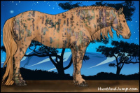 Horse Color:Chestnut Ice Brindle