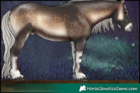 Horse Color:Silver Brown Onyx  Brindle