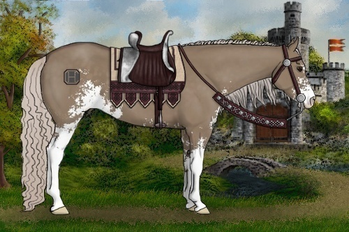 Horse Color:Silver Grullo Sabino