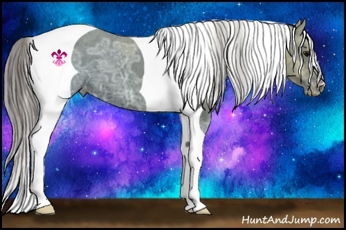 Horse Color:Smoky Black Ice Tobiano Varnish