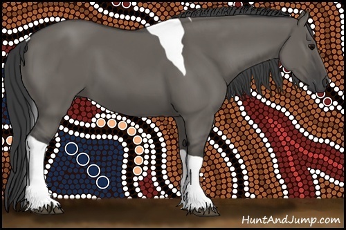 Horse Color:Grullo Tobiano 