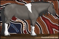 Horse Color:Grullo Tobiano 