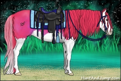 Horse Color:Watercolor Liver Chestnut Splash 