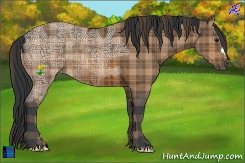 Horse Color:Plaid  Bay Ice 