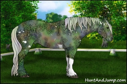 Horse Color:Nacre Watercolor White Spotted Silver Brown Ice Tobiano 