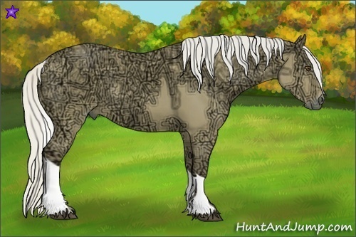 Horse Color:Silver Buckskin Ice Dun Tobiano 