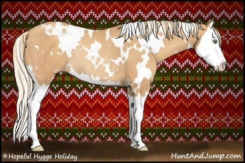 Horse Color:White Spotted Gold Champagne Splash Rabicano 