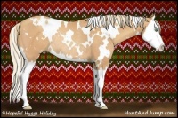 Horse Color:White Spotted Gold Champagne Splash Rabicano