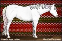 Horse Color:Nacre White Spotted Gold Champagne Appaloosa Rabicano